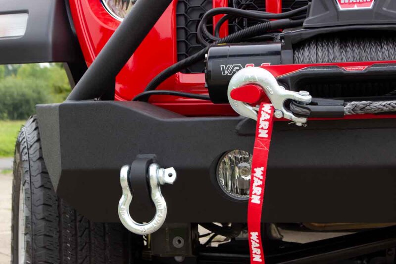 Jeep Wrangler JL Front Bumper - Fishbone Offroad - Mako Front - Black textured powder coat - `18-`27